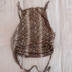 Snake Skin Crop Top